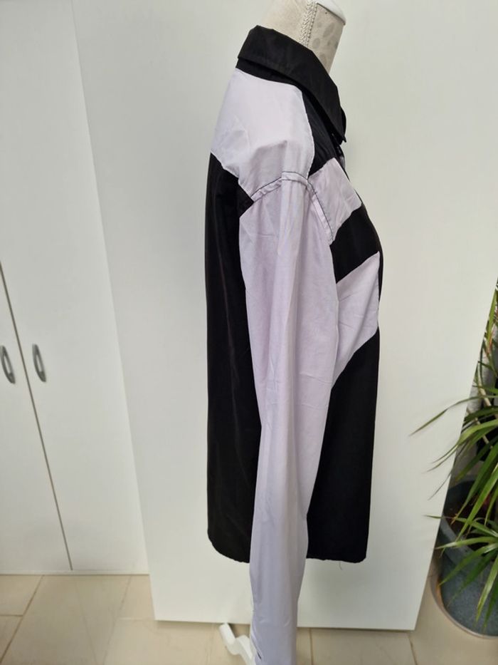 Chemise Bicolore Noire Et Blanche - photo numéro 6