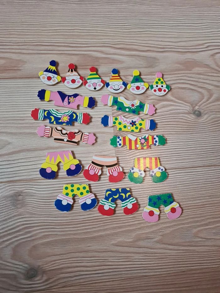 Puzzle en bois Les Clows - photo numéro 3