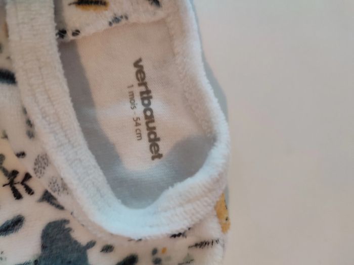 Lot de 2 Pyjamas Vertbaudet - 1 Mois (54 cm) - photo numéro 4