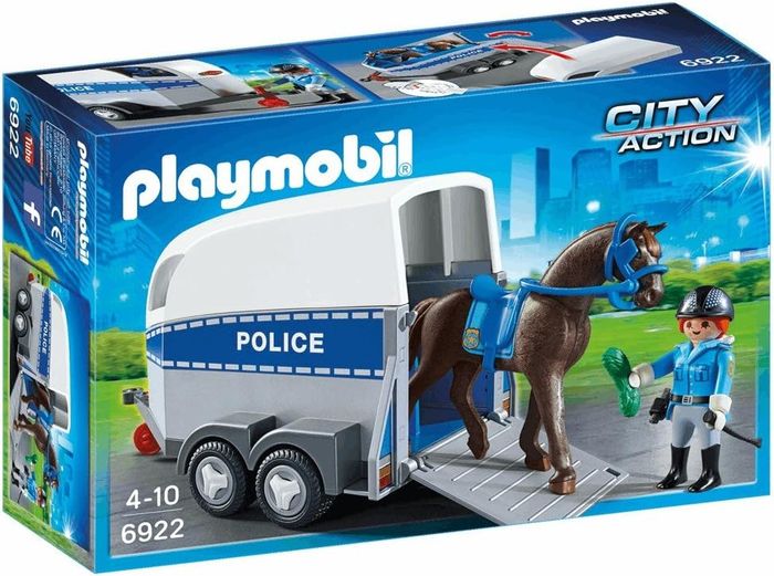 Playmobil 6922 Policière avec cheval et remorque