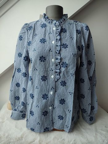 Chemise vichy avec broderies. S/M. In april 1986