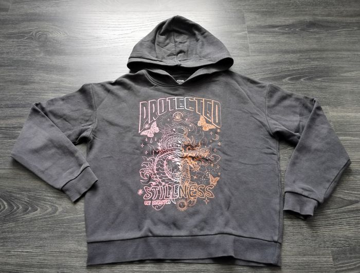 Sweat gris foncé capuche XS 34 Kiabi