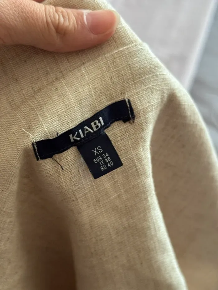 Gilet-blazer sans manches en lin Kiabi - photo numéro 4