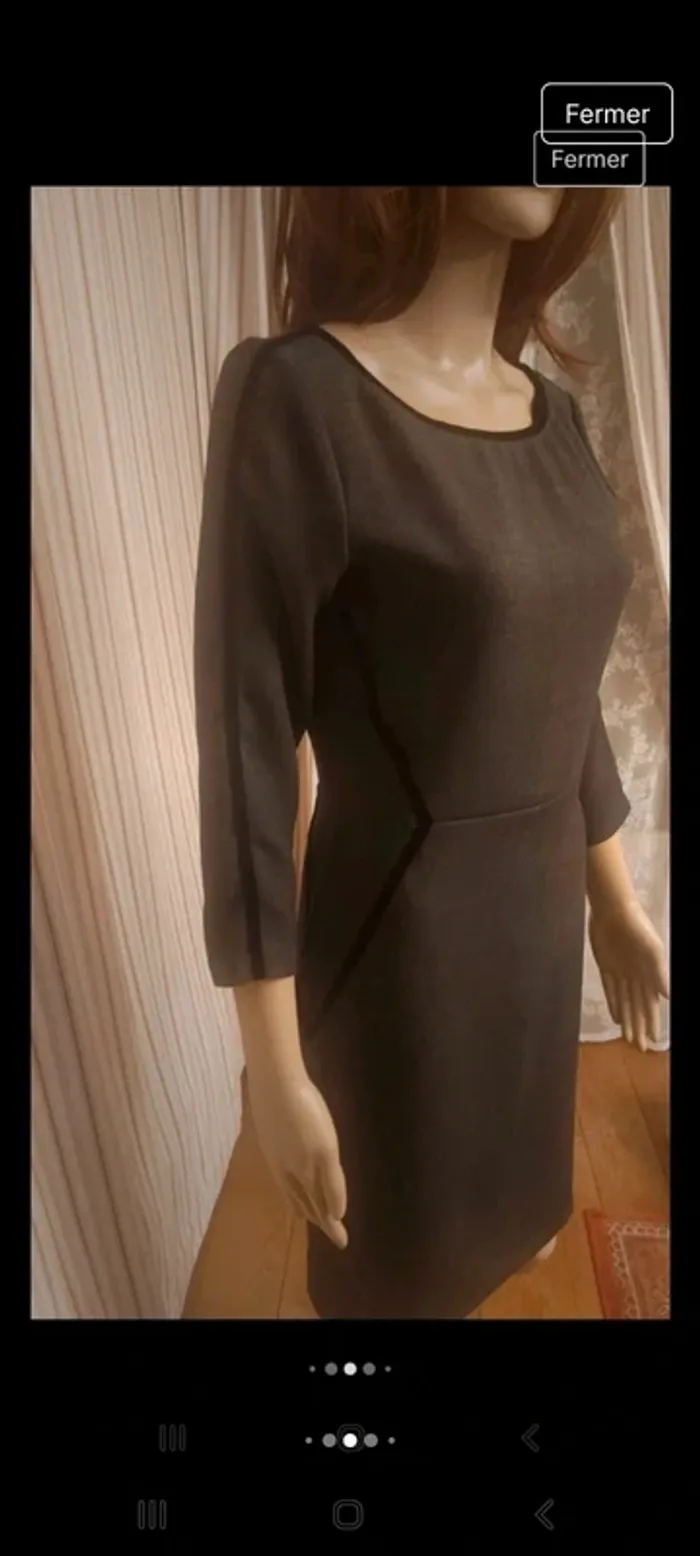 Magnifique Robe gris/noir Armani Exchange t S - photo numéro 7