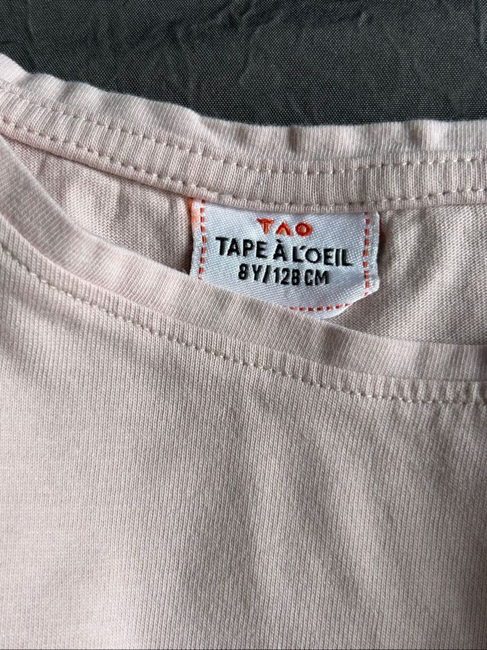 Lot de 5 t-shirts manches longues fille à motifs en sequins - photo numéro 4