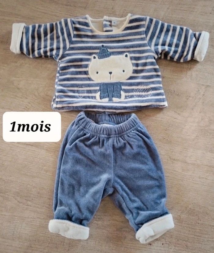 Pyjama 2 pièces bébé 1mois