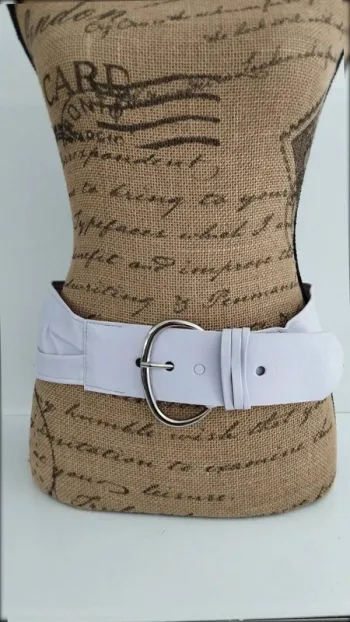Ceinture souple lilas femme 90 cm