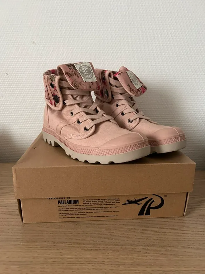 Basket palladium rose à fleur 🌸 💗 - photo numéro 2