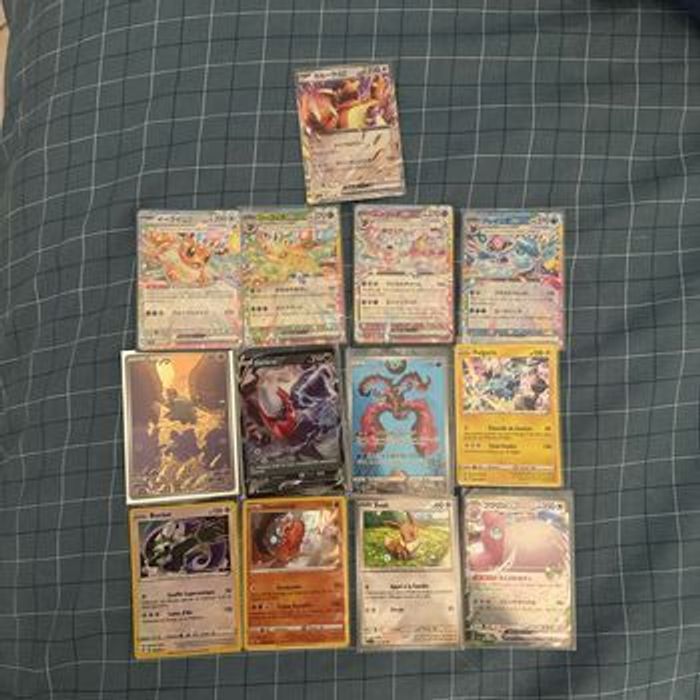 Lot de carte Pokémon ex ,V et alt + deux pokeball