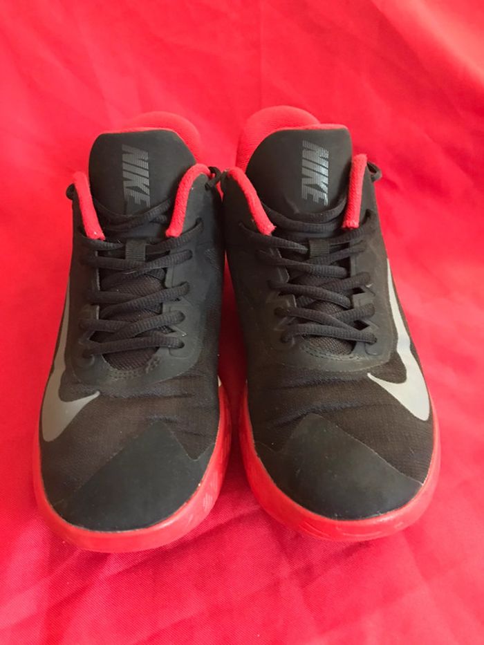 Baskets Nike précision 4 noir et rouge université taille 39 - photo numéro 4