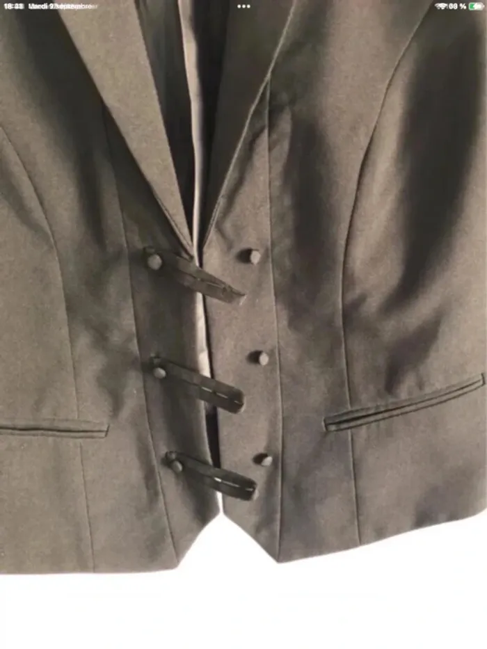 Veste blazer noire La Redoute taille 40 - photo numéro 3