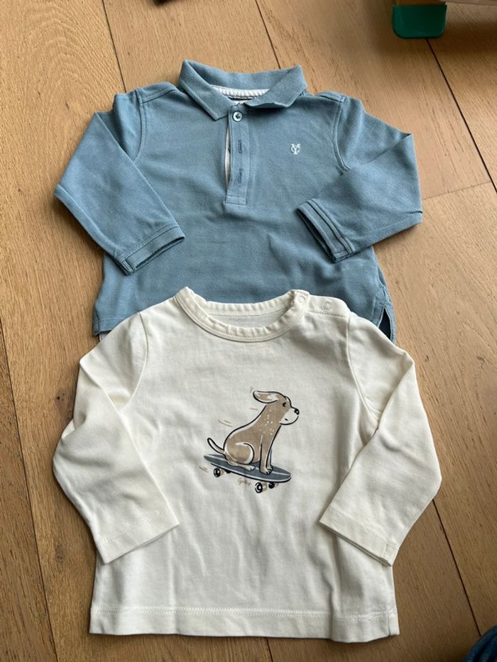 Lot polo et tee shirt à manches longues cyrillus