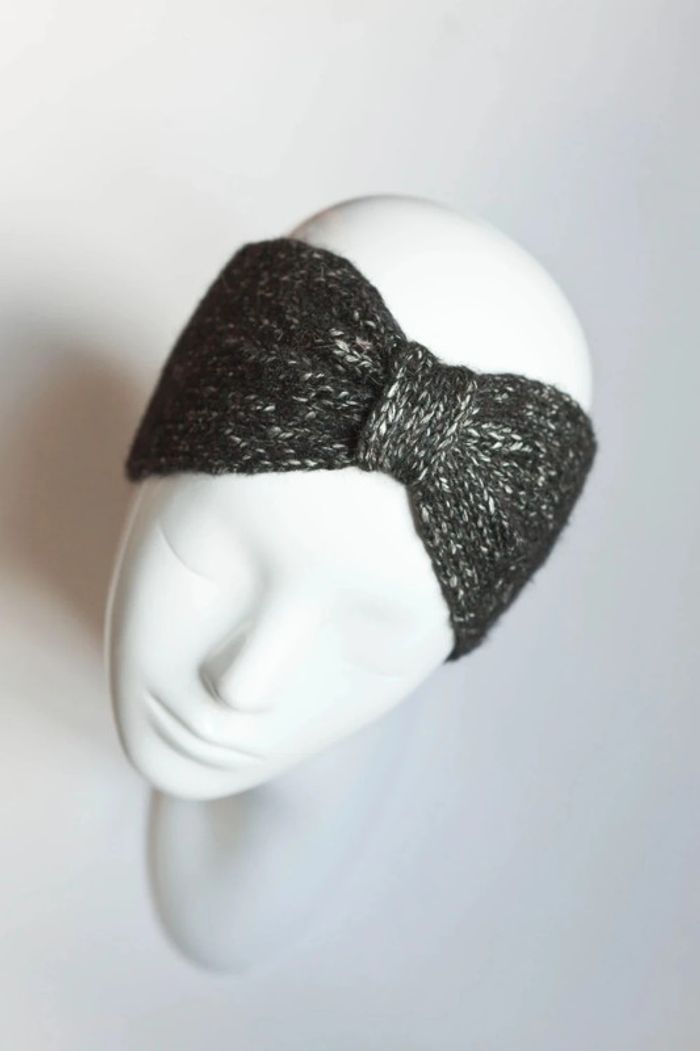 Bandeau chiné noir