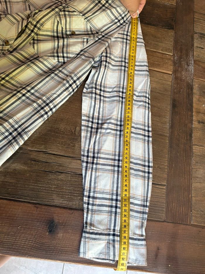 Chemise à manche longues à carreaux - blanc cassé et marron 46 creeks - photo numéro 10