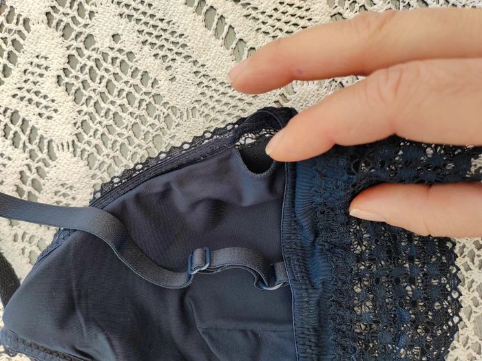 💙Soutien gorge bleu forme triangle 85B Kiabi - photo numéro 5