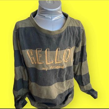 T shirt manches longues « Hello »