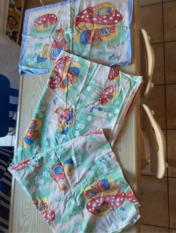 Taie d’oreiller 56x38 cm et drap 166x116 cm