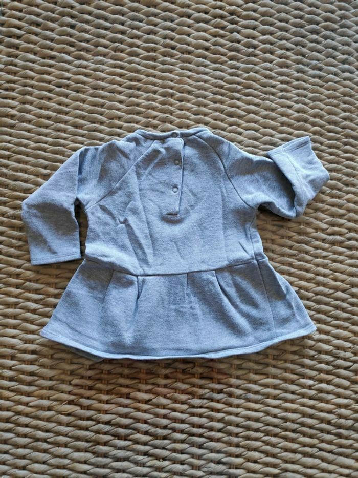 Pull tunique chat gris Alphabet 23 M - photo numéro 3