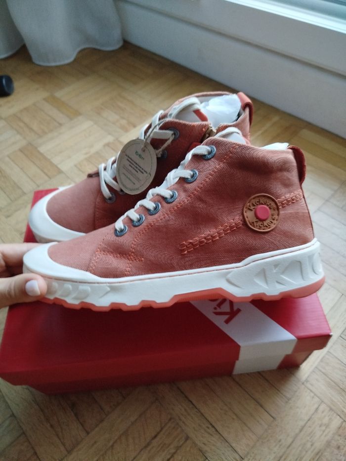 Sneakers Haut Kickrup Camel garçon Kickers 35 - photo numéro 2