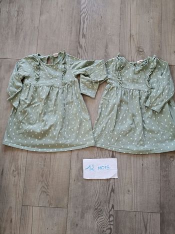 Deux Robe manche longues