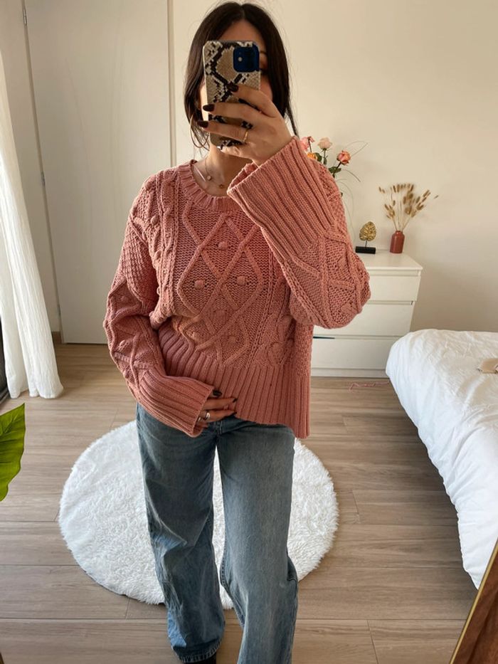 Pull épais en maille Zara - photo numéro 4