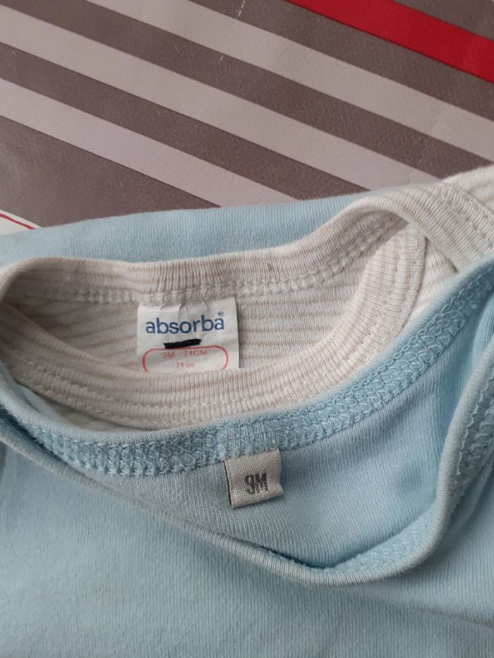 lot de 2 bodies mixtes manches longues 9 mois - photo numéro 8