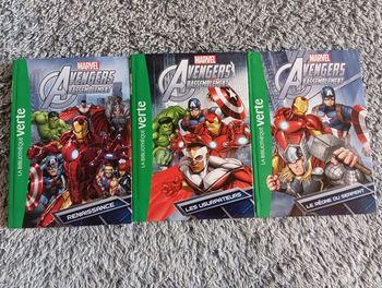 Lot 3 livres bibliothèque verte avengers rassemblement 1 2 3