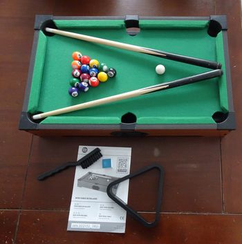 Billard de table transportable en bois enfant 