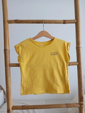 T-shirt en coton jaune Gémo 5 ans