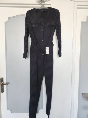 Combinaison a rayures Noire taille 36