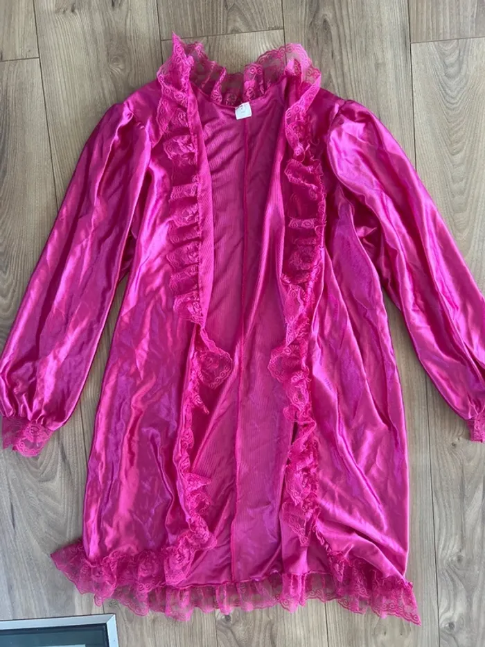 Robe nuisette dentelle + Gilet pour femme - photo numéro 7
