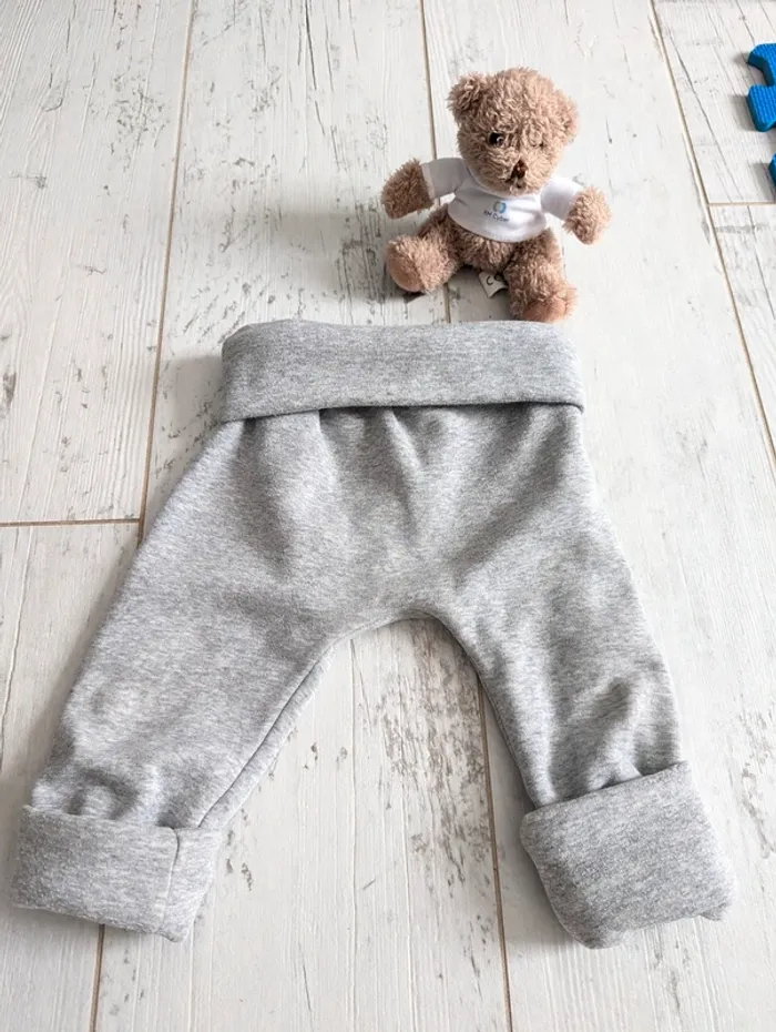 👖 Pantalon évolutif Bbpirate 3-18 mois gris chiné doublé polaire - photo numéro 6