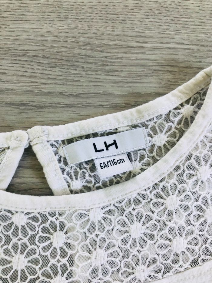 Teeshirt fille 6 ans blanc la halle - photo numéro 5