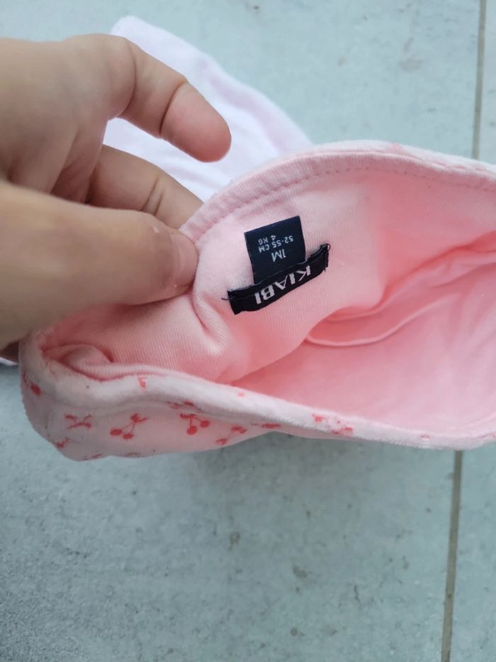 Lot bonnet bébé fille 1 mois - photo numéro 5