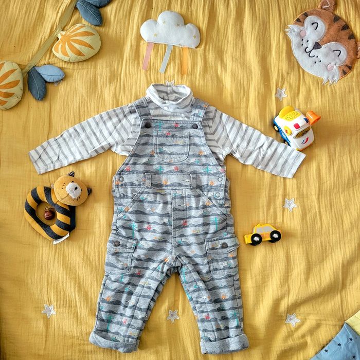 Ensemble salopette chantier 🚘 6 mois