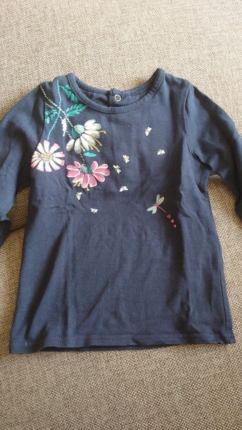 Tee shirt fleurs Catimini