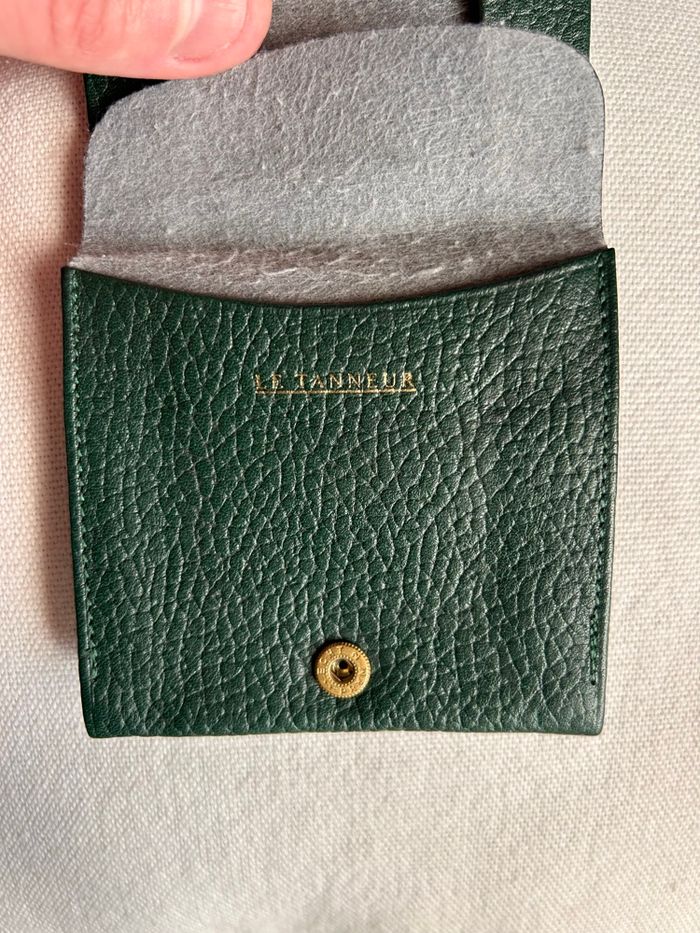 Porte-monnaie LE TANNEUR - Cuir grainé Vert Sapin - photo numéro 6