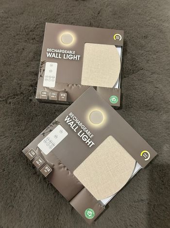 2 lampes murales rechargeable