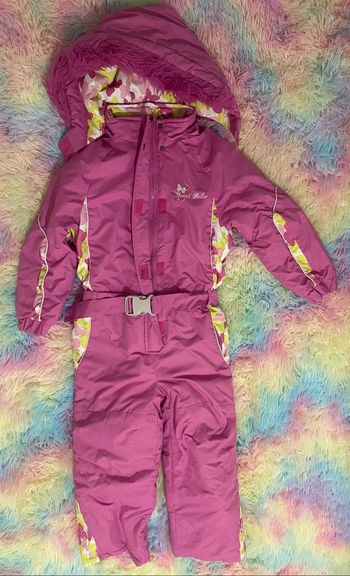 Combinaison de ski fille Orchestra - Taille 8 ans - Rose et verte