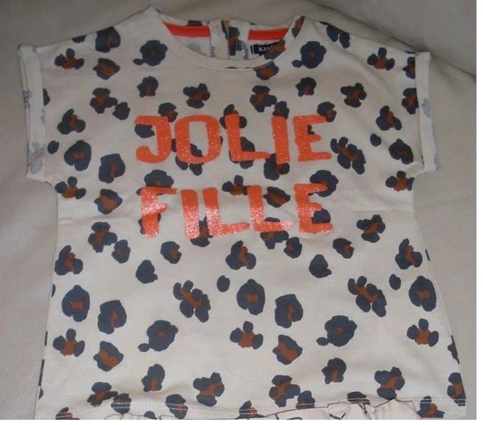 haut 24 mois "jolie fille" neuf