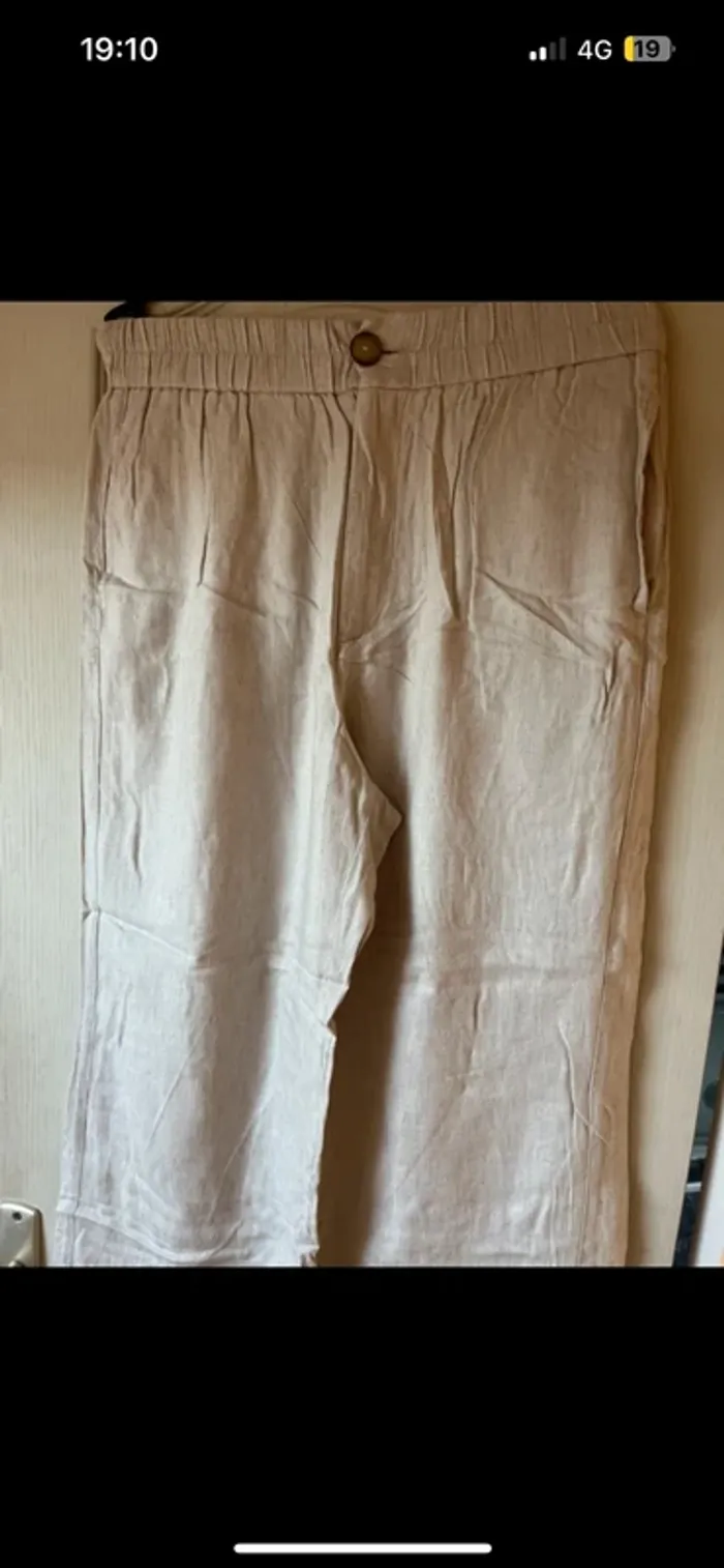 pantalon en lin stradivarius - photo numéro 7