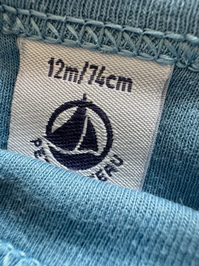 Lot bodies fines bretelles Petit Bateau 12 mois BE - photo numéro 8