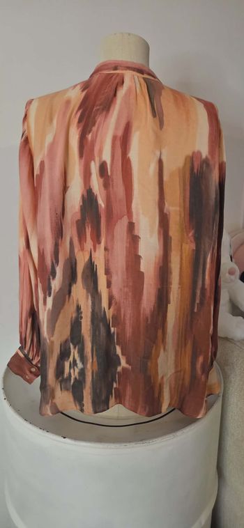 MANGO – Chemise Fluide Imprimé Aquarelle – Taille S – Oversize Chic