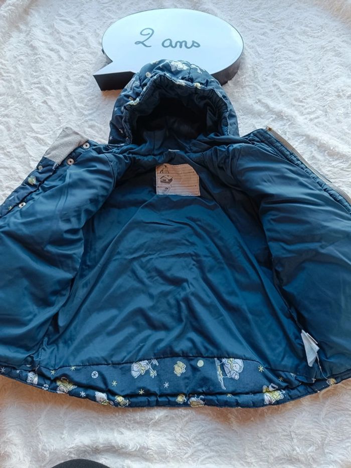 Blouse manteau doudoune avec capuche ski Mixte 2 ans - photo numéro 8