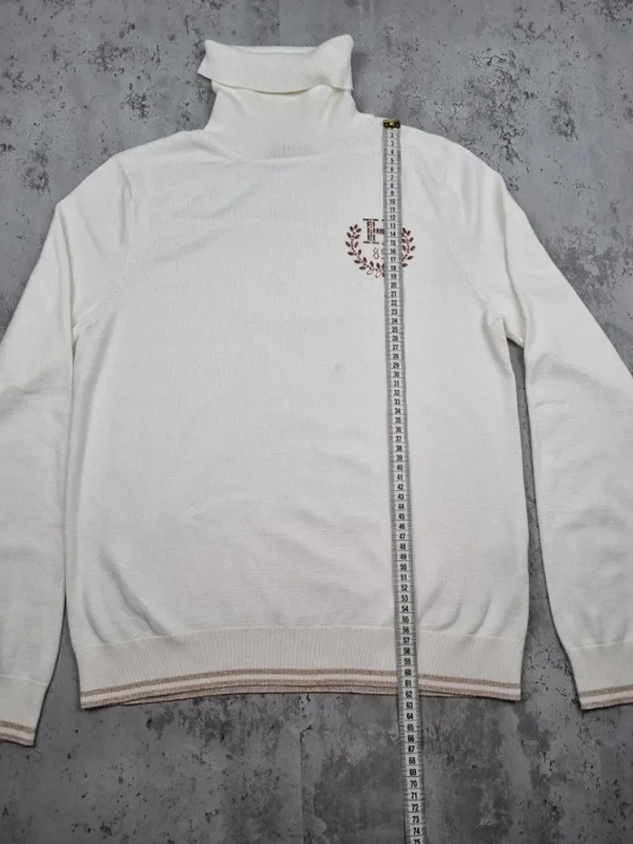 Pull col roulé Tommy Hilfiger blanc, L Femme - photo numéro 9