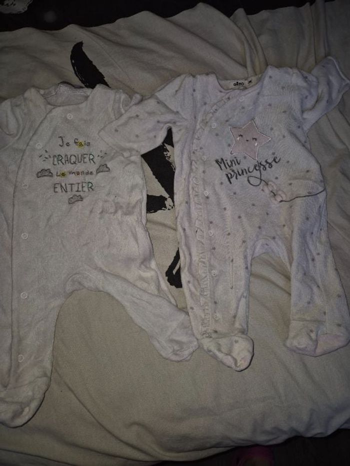 2 pyjama  bébé  fille