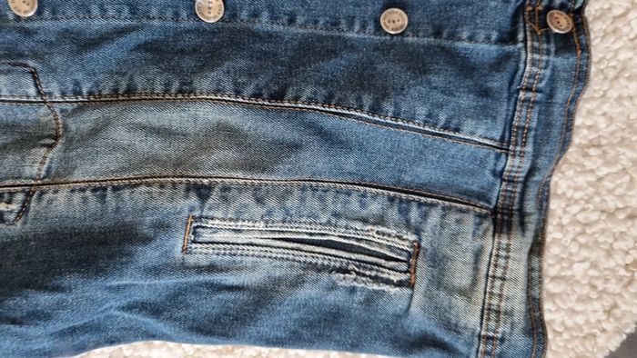 Veste en jean L large ZARA homme 44 - photo numéro 4