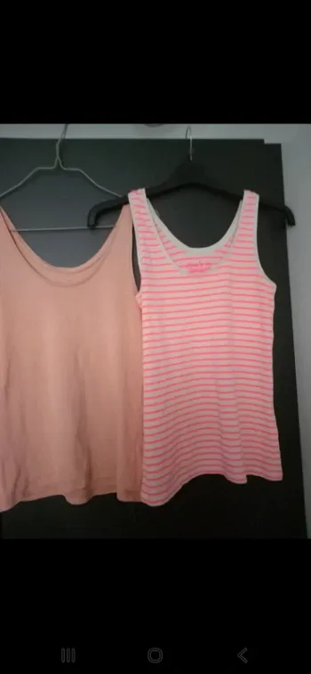 Lot 2 débardeurs rose – Kiabi – Taille 40