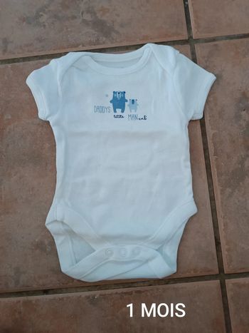 Body garçon 1 MOIS