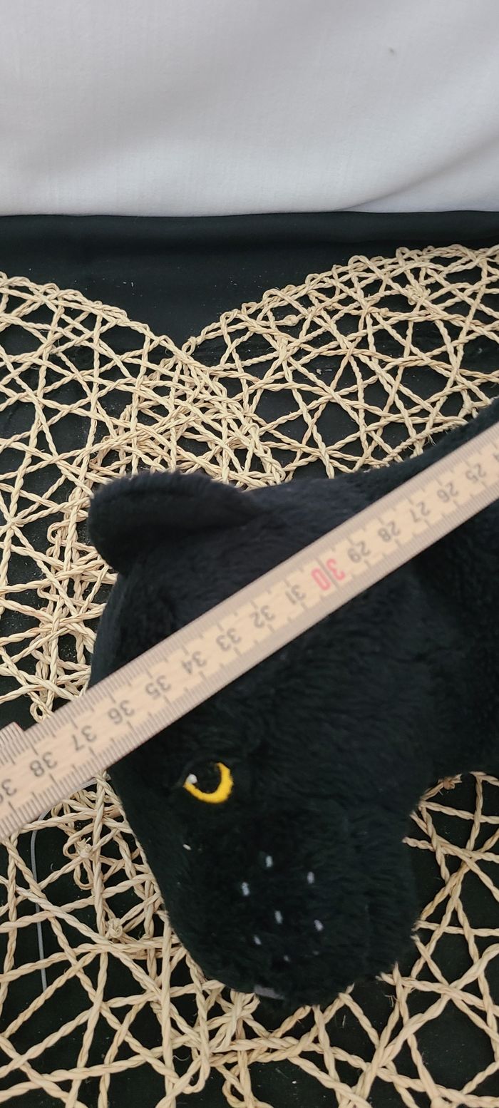 Peluche Ikea Mjukhet louveteau panthère noire - photo numéro 5